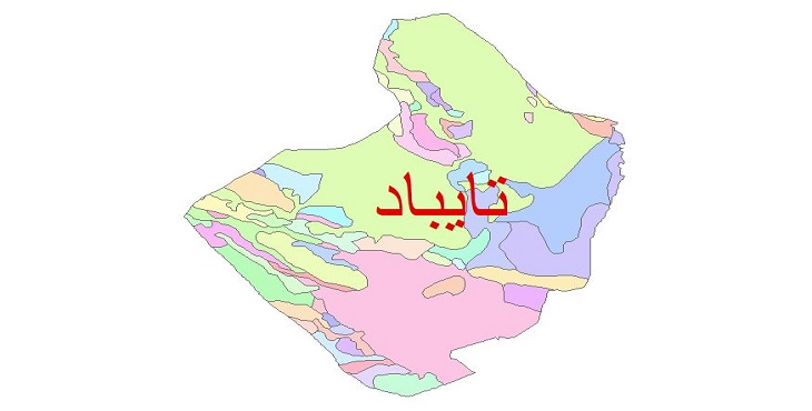 دانلود نقشه شیپ فایل زمین شناسی شهرستان تایباد