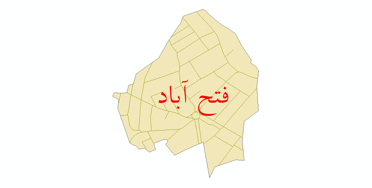 دانلود نقشه شیپ فایل شبکه معابر شهر فتح آباد سال 1399