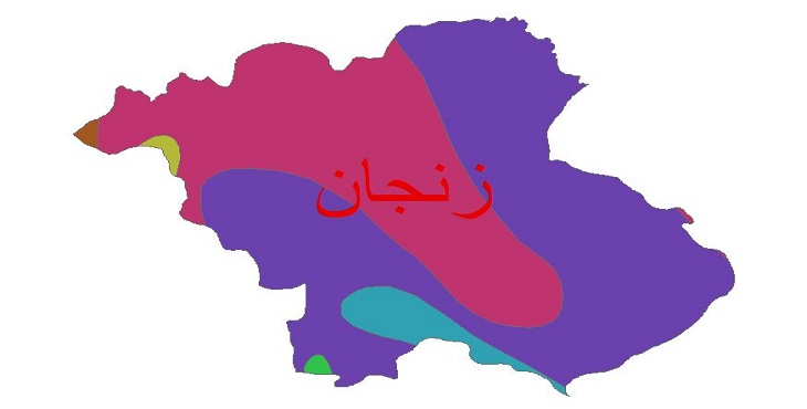 دانلود شیپ فایل اقلیمی شهرستان زنجان
