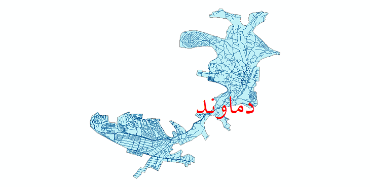 دانلود نقشه شیپ فایل شبکه معابر شهر دماوند سال 1399