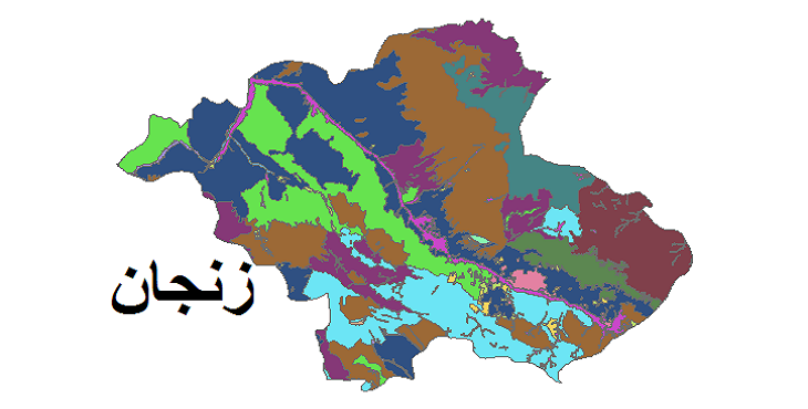 شیپ فایل کاربری اراضی شهرستان زنجان