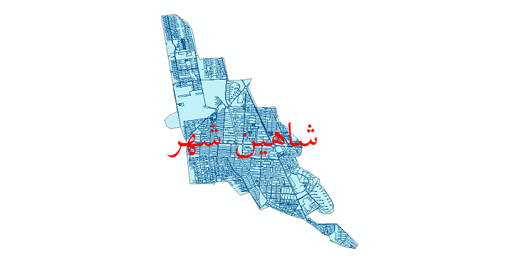 دانلود نقشه شیپ فایل شبکه معابر شهر شاهین شهر سال 1399