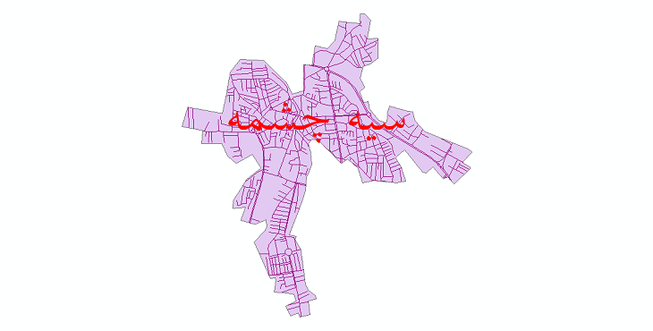 دانلود نقشه شیپ فایل شبکه معابر شهر سیه چشمه سال 1399