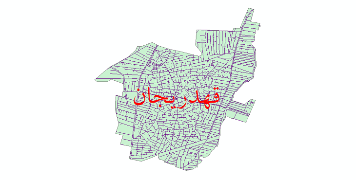 دانلود نقشه شیپ فایل شبکه معابر شهر قهدریجان سال 1399