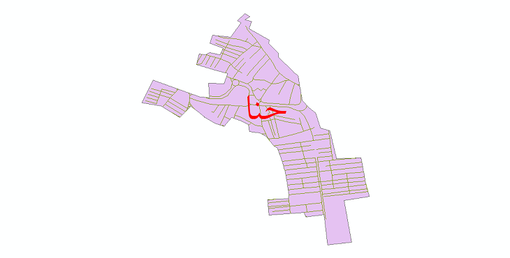 دانلود نقشه شیپ فایل شبکه معابر شهر حنا سال 1399