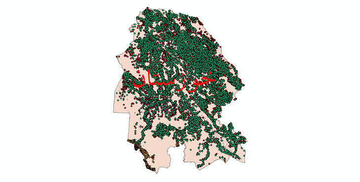 دانلود نقشه شیپ فایل آمار جمعیت نقاط شهری و نقاط روستایی استان خوزستان از سال 1335 تا 1395