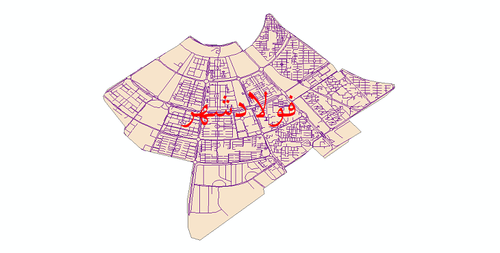 دانلود نقشه شیپ فایل شبکه معابر شهر فولادشهر سال 1399