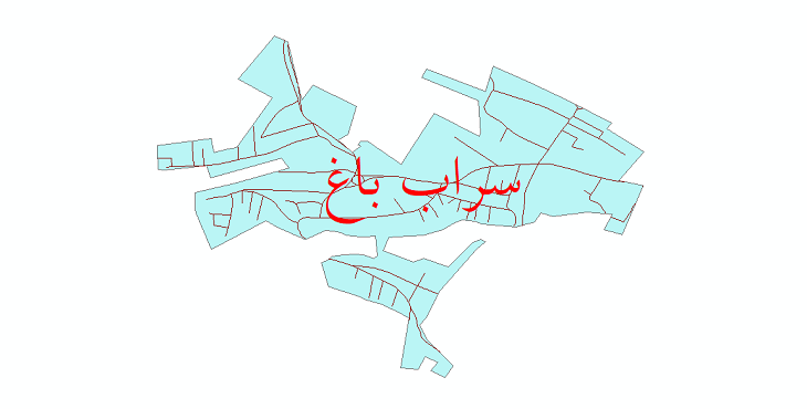 دانلود نقشه شیپ فایل شبکه معابر شهر سراب باغ سال 1399