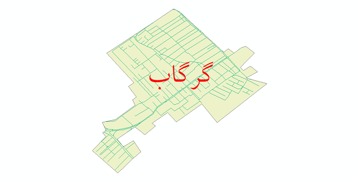 دانلود نقشه شیپ فایل شبکه معابر شهر گرگاب سال 1399