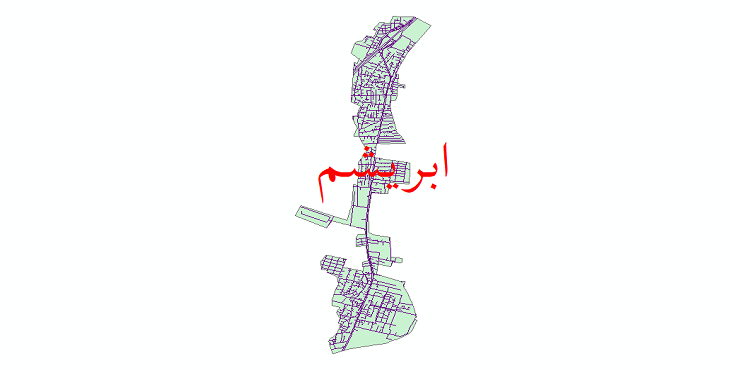 دانلود نقشه شیپ فایل شبکه معابر شهر ابریشم سال 1399