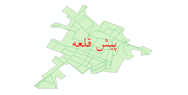 دانلود نقشه شیپ فایل شبکه معابر شهر پیش قلعه سال 1399
