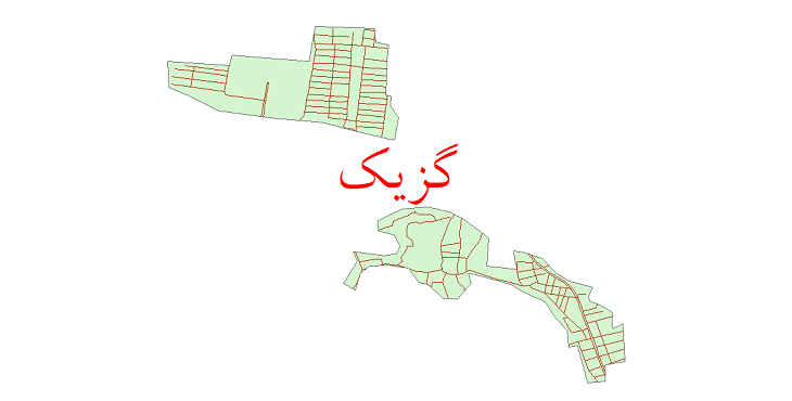 دانلود نقشه شیپ فایل شبکه معابر شهر گزیک سال 1399