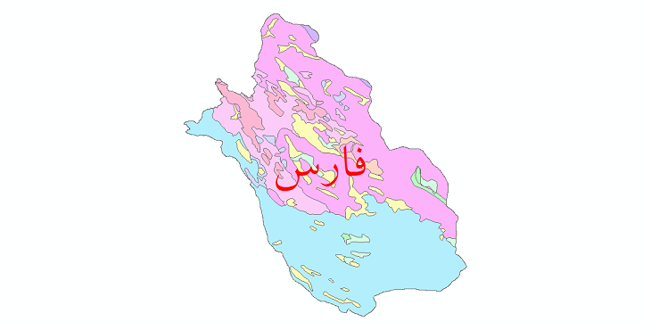 دانلود نقشه شیپ فایل پوشش گیاهی استان فارس