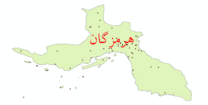 دانلود نقشه شیپ فایل ایستگاه های هواشناسی و نقاط باران سنجی استان هرمزگان