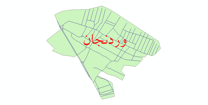 دانلود نقشه شیپ فایل شبکه معابر شهر وردنجان سال 1399