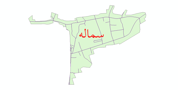 دانلود نقشه شیپ فایل شبکه معابر شهر سماله سال 1399