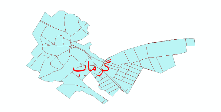 دانلود نقشه شیپ فایل شبکه معابر شهر گرماب سال 1399