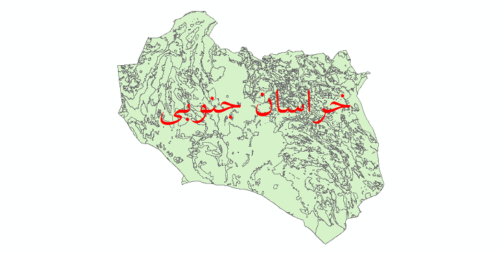 دانلود نقشه شیپ فایل کاربری اراضی استان خراسان جنوبی