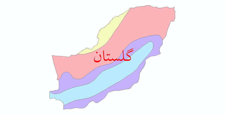 دانلود نقشه شیپ فایل طبقات اقلیمی استان گلستان