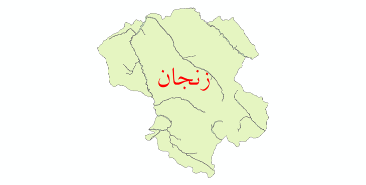 دانلود نقشه شیپ فایل پهنه های سیلاب استان زنجان