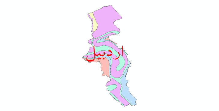 دانلود نقشه شیپ فایل طبقات اقلیمی استان اردبیل