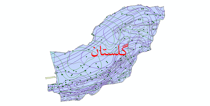 دانلود نقشه شیپ فایل اقلیمی استان گلستان