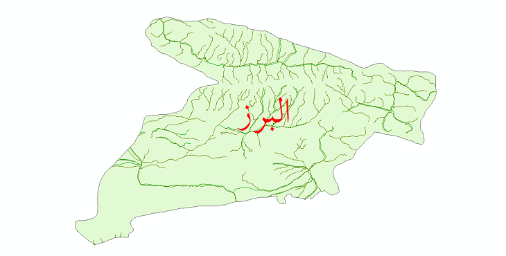 دانلود نقشه شیپ فایل رودخانه های استان البرز