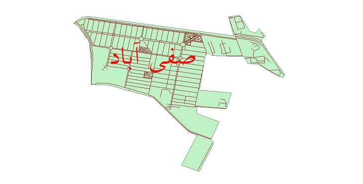 دانلود نقشه شیپ فایل شبکه معابر شهر صفی آباد سال 1399