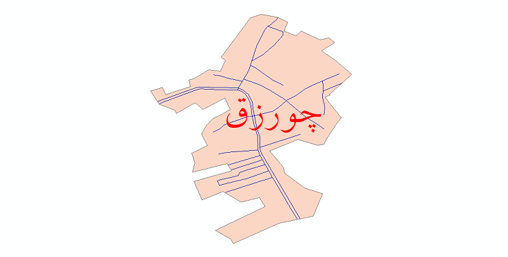 دانلود نقشه شیپ فایل شبکه معابر شهر چورزق سال 1399