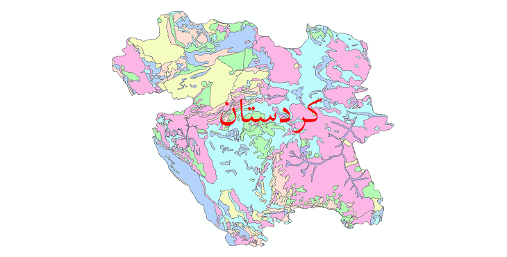 دانلود نقشه شیپ فایل فرسایش استان کردستان