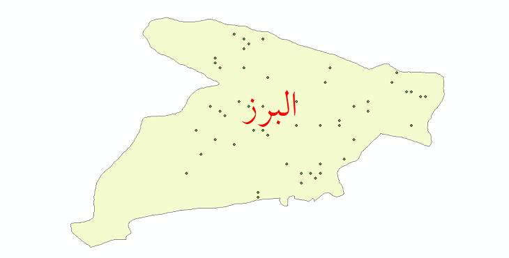 دانلود نقشه شیپ فایل ایستگاه های هواشناسی و نقاط باران سنجی استان البرز