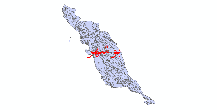 دانلود نقشه شیپ فایل کاربری اراضی استان بوشهر