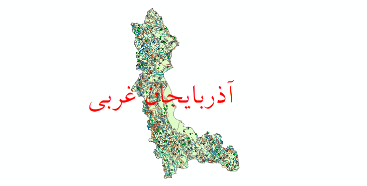دانلود نقشه شیپ فایل اقلیمی استان آذربایجان غربی