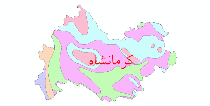 دانلود نقشه شیپ فایل طبقات اقلیمی استان کرمانشاه