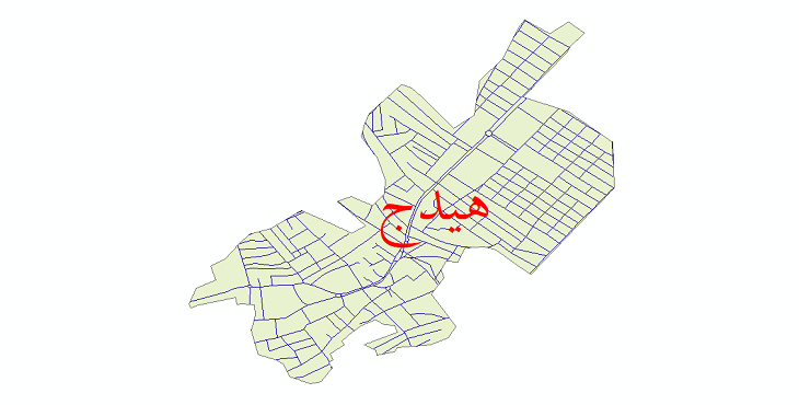 دانلود نقشه شیپ فایل شبکه معابر شهر هیدج سال 1399