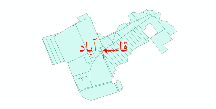 دانلود نقشه شیپ فایل شبکه معابر شهر قاسم آباد سال 1399