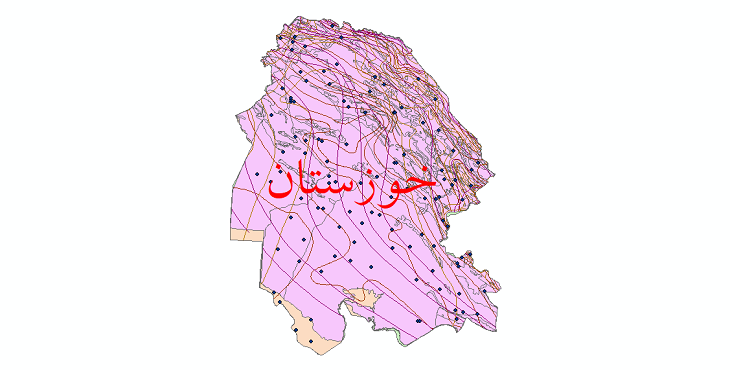 دانلود نقشه شیپ فایل اقلیمی استان خوزستان