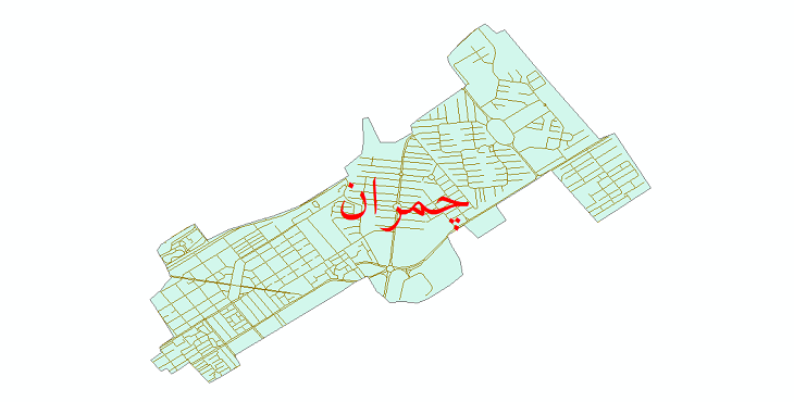 دانلود نقشه شیپ فایل شبکه معابر شهر چمران سال 1399