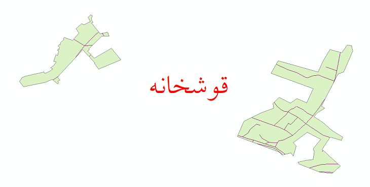 دانلود نقشه شیپ فایل شبکه معابر شهر قوشخانه سال 1399