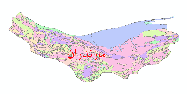 دانلود نقشه شیپ فایل فرسایش استان مازندران