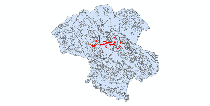 دانلود نقشه شیپ فایل کاربری اراضی استان زنجان