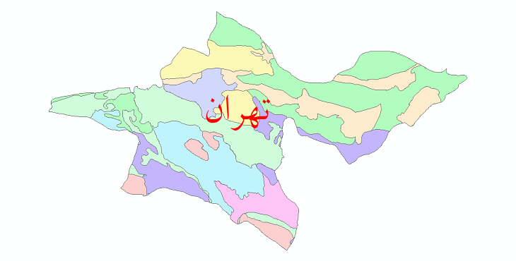 دانلود نقشه شیپ فایل خاک استان تهران