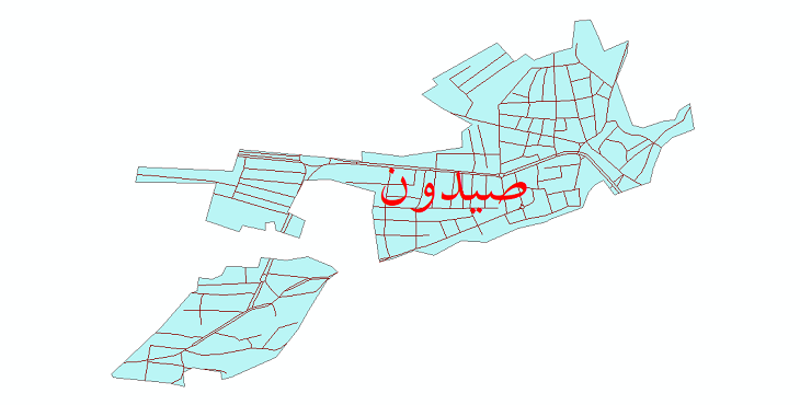 دانلود نقشه شیپ فایل شبکه معابر شهر صیدون سال 1399