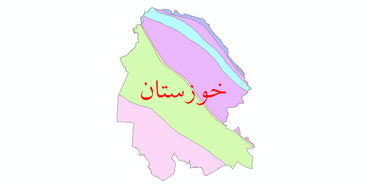 دانلود نقشه شیپ فایل طبقات اقلیمی استان خوزستان