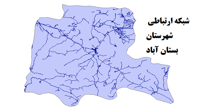 شیپ فایل شبکه راههای شهرستان بستان آباد 1399
