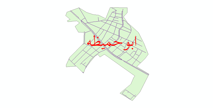 دانلود نقشه شیپ فایل شبکه معابر شهر ابوحمیظه سال 1399