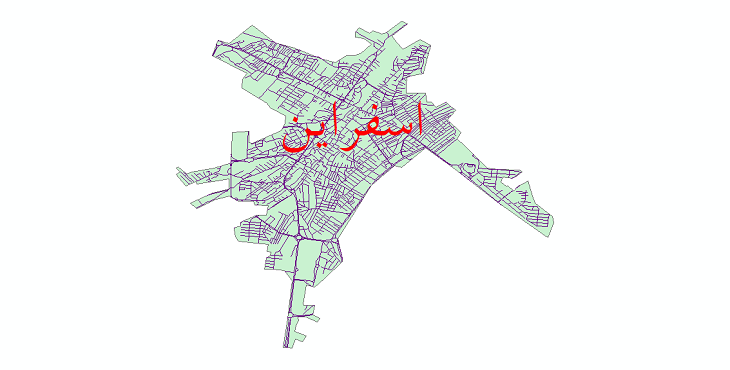 دانلود نقشه شیپ فایل شبکه معابر شهر اسفراین سال 1399