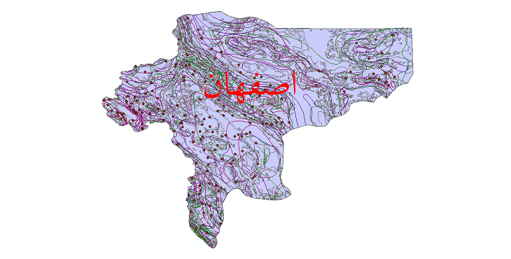 دانلود نقشه شیپ فایل اقلیمی استان اصفهان