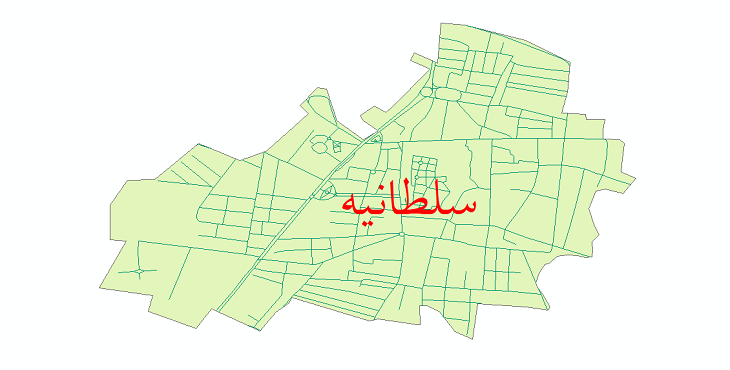 دانلود نقشه شیپ فایل شبکه معابر شهر سلطانیه سال 1399