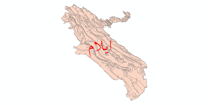 دانلود نقشه شیپ فایل زمین‌شناسی استان ایلام